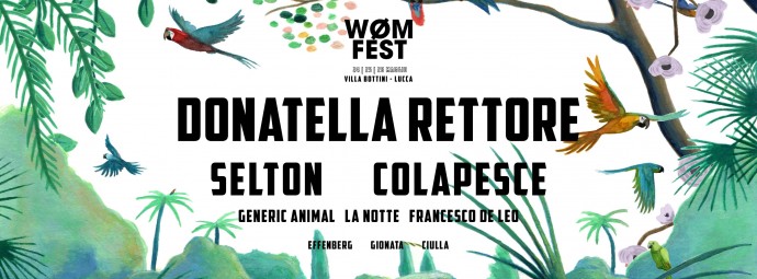 WØM Fest, Lucca: Selton, Colapesce e Donatella Rettore saranno gli headliner della seconda edizione.